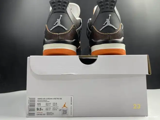 Cheap Husky Starfish Retro Jordan 4 CW7183-100 (W) Air 0611